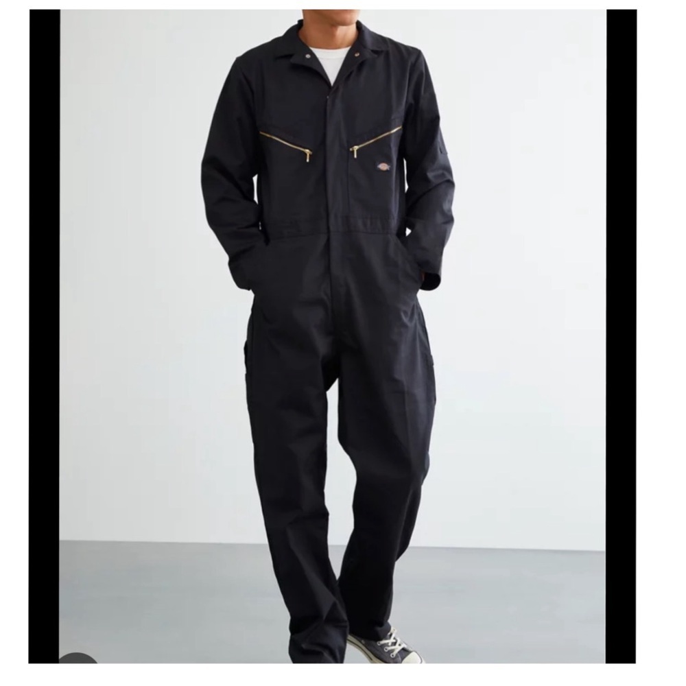 Urban Outfitters x Dickies Black Coveralls Jumpsuit Utility Size Small NWT